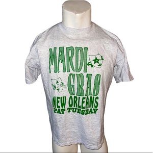 Vintage 90’s Mardi Gras: Fat Tuesday T-Shirt: New Orleans: Retro Shirt: